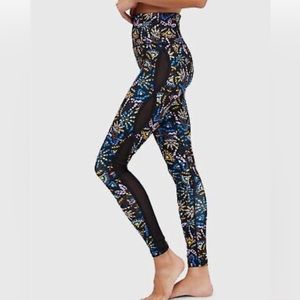 Free People Movement Liza Illusion Mesh Quick Dry High Rise Leggings Size Medium